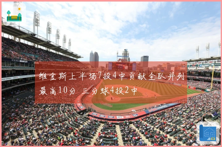 维金斯上半场7投4中贡献全队并列最高10分 三分球4投2中