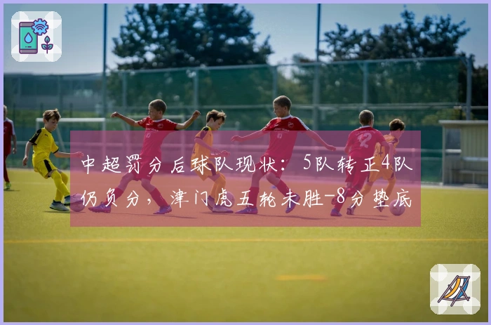中超罚分后球队现状：5队转正4队仍负分，津门虎五轮未胜-8分垫底